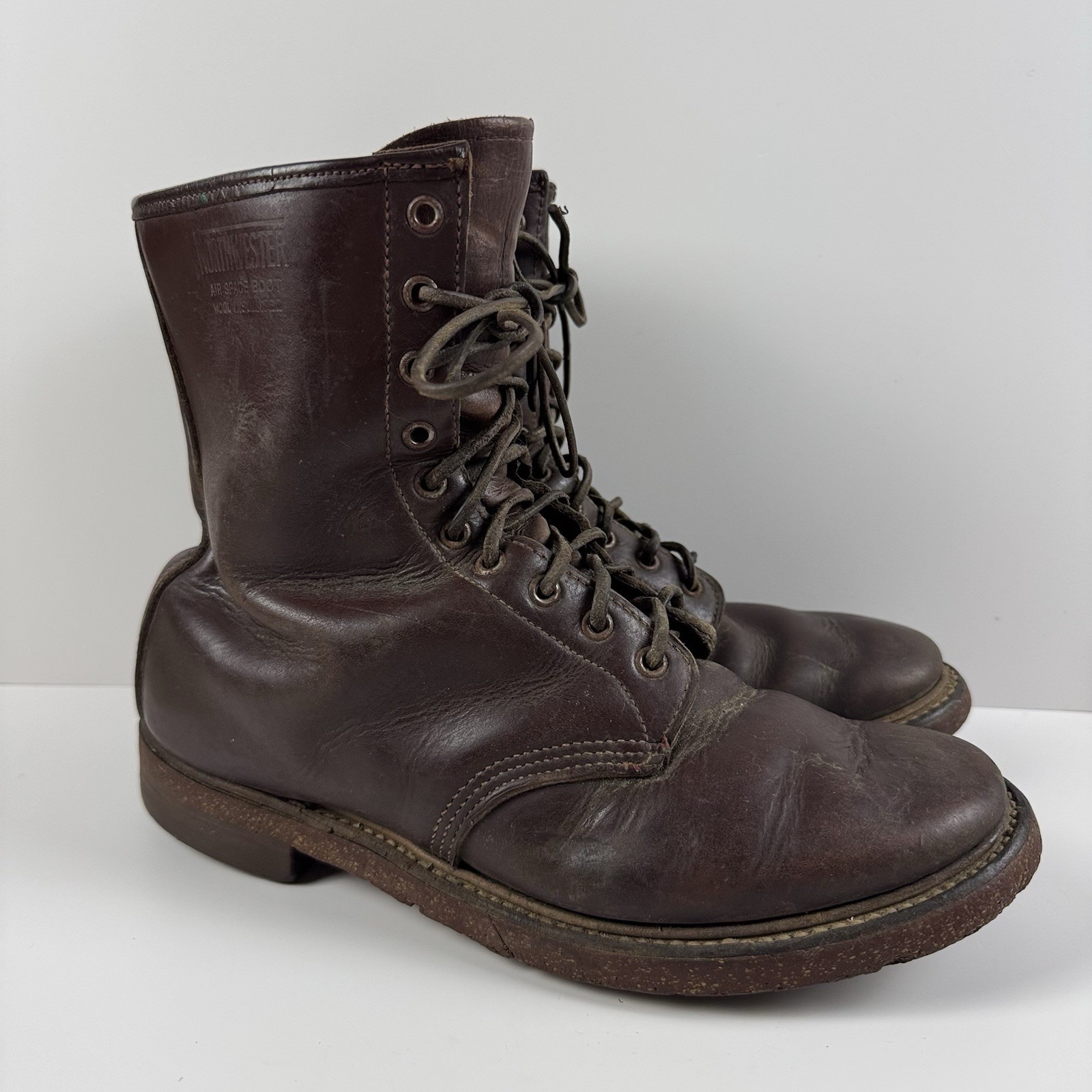 Vintage 50s Work/Service Boots Northwester Air/Space Boot 9.5 Ee Wide Armortred
